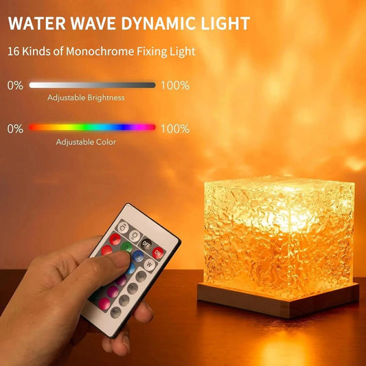 Sea Waves Night Light RGB 16 Colors | Aurora Projector Lights | Home Decor