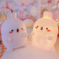 Rabbit Night Light | LED Small Table Light | Creative Atmosphere Lamp