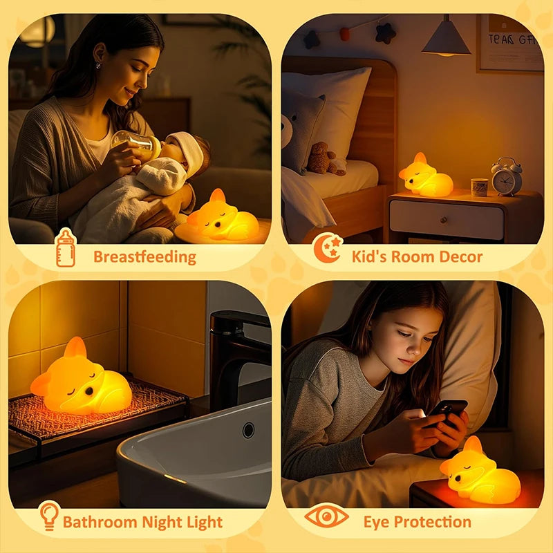 Little Cute Fox Night Lamp | Bedside Lamp | Kawaii Lamp