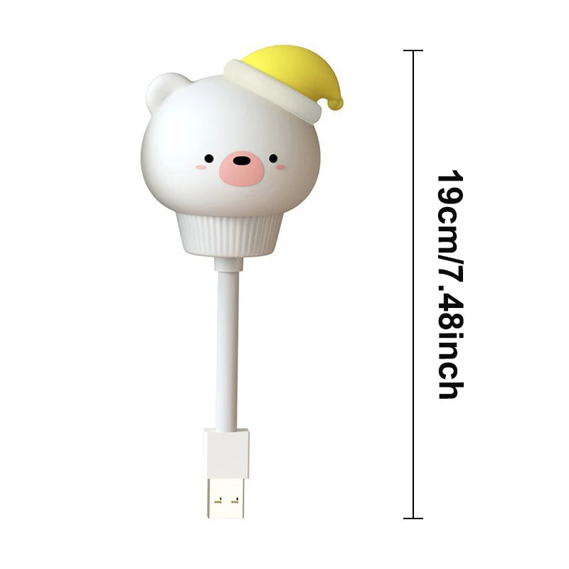 Cute USB Night Light | LED Voice Control  | Bedroom Decor Lamp.