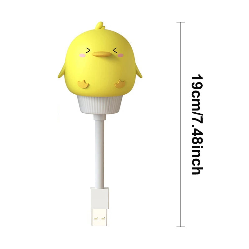 Cute USB Night Light | LED Voice Control  | Bedroom Decor Lamp.
